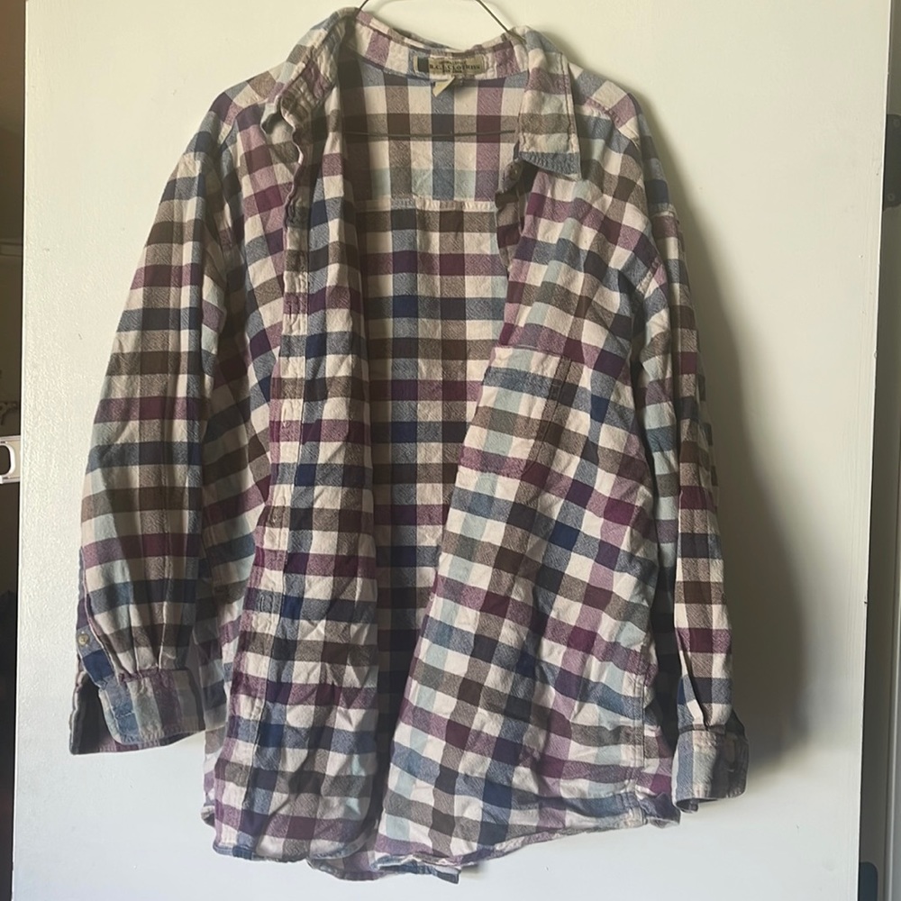 Plaid button down